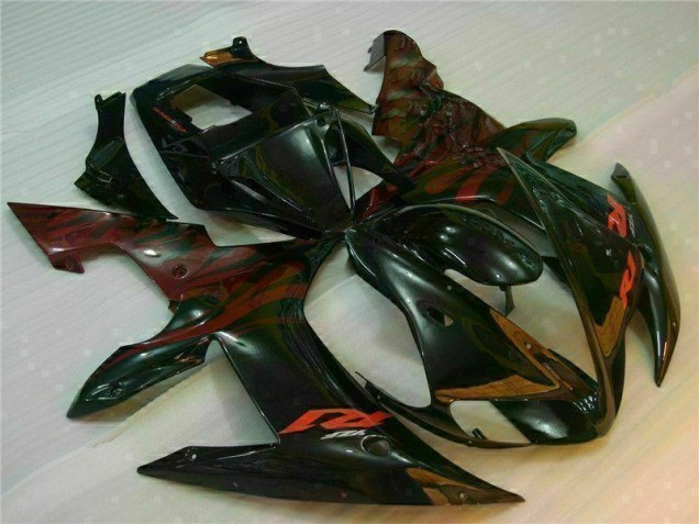 Black 02-03 YZF R1 ABS Motorcycle Fairings Black 02-03 YZF R1 ABS Motorcycle Fairings