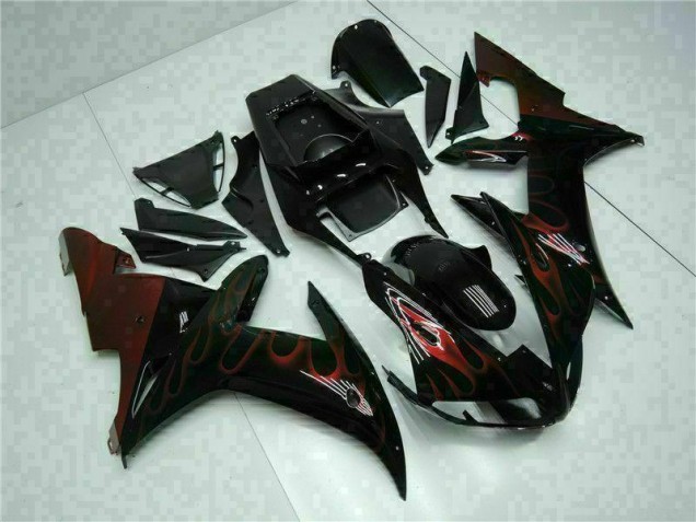 Black 02-03 YZF R1 Full Motorcycle Fairing Kits Black 02-03 YZF R1 Full Motorcycle Fairing Kits