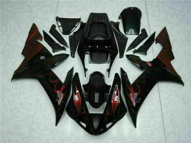 Black 02-03 YZF R1 Full Motorcycle Fairing Kits Black 02-03 YZF R1 Full Motorcycle Fairing Kits
