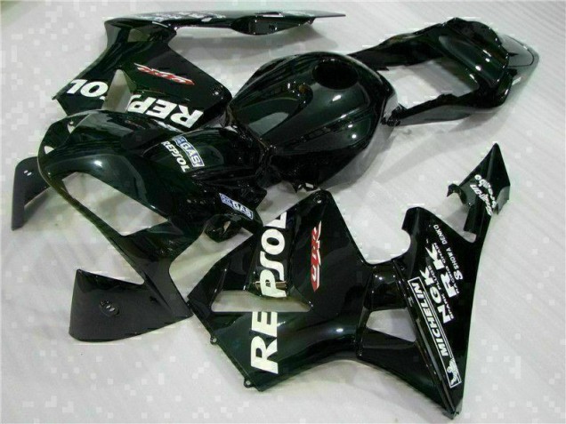 Black 03-04 CBR600RR Aftermarket Motorcycle Fairings Black 03-04 CBR600RR Aftermarket Motorcycle Fairings