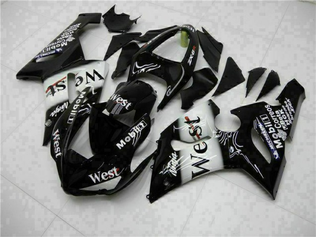 Black 05-06 ZX6R Motorcycle Fairings Black 05-06 ZX6R Motorcycle Fairings