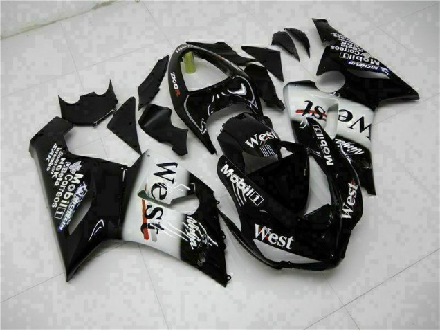 Black 05-06 ZX6R Motorcycle Fairings Black 05-06 ZX6R Motorcycle Fairings