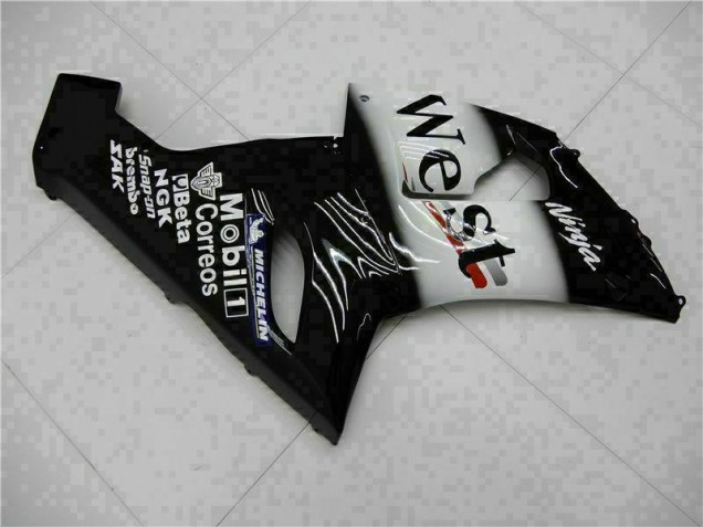 Black 05-06 ZX6R Motorcycle Fairings Black 05-06 ZX6R Motorcycle Fairings