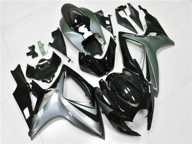 Black 06-07 GSXR 600/750 Motorcycle Fairing Kits