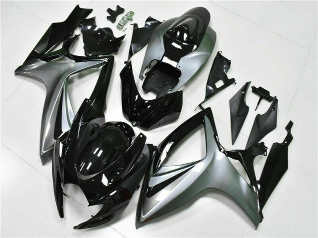 Black 06-07 GSXR 600/750 Motorcycle Fairing Kits