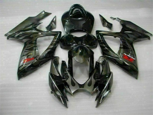 Black 06-07 GSXR 600/750 Motorcycle Fairing Kits & Plastic Black 06-07 GSXR 600/750 Motorcycle Fairing Kits & Plastic