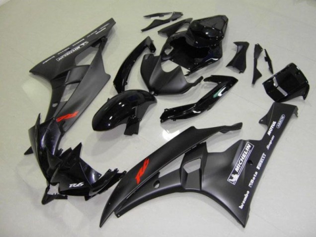 Black 06-07 YZF R6 Motorcycle Fairing Kits & Plastic Black 06-07 YZF R6 Motorcycle Fairing Kits & Plastic
