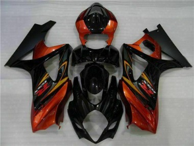 Black 07-08 GSXR 1000 Full Motorcycle Fairing Kits