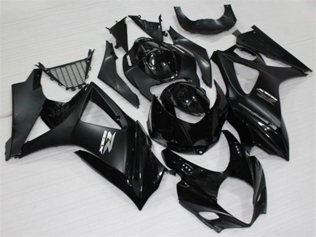 Black 07-08 GSXR 1000 Motorcycle Fairings Black 07-08 GSXR 1000 Motorcycle Fairings