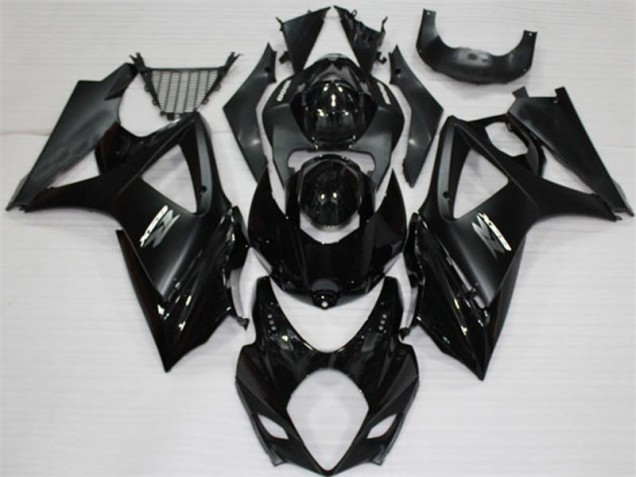 Black 07-08 GSXR 1000 Motorcycle Fairings Black 07-08 GSXR 1000 Motorcycle Fairings