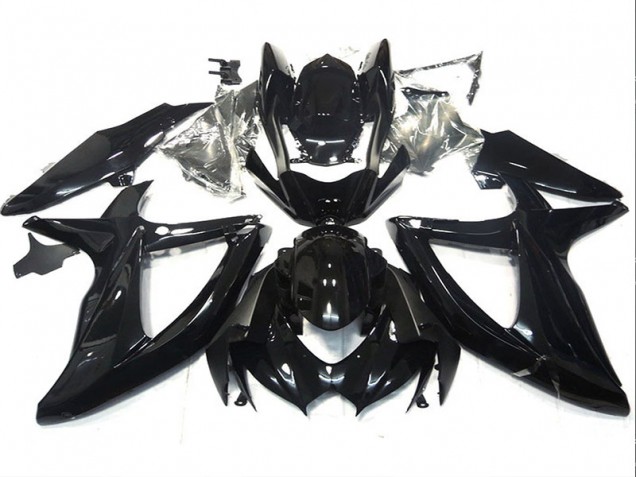 Black 08-10 GSXR 750 Motorcycle Fairings Black 08-10 GSXR 750 Motorcycle Fairings