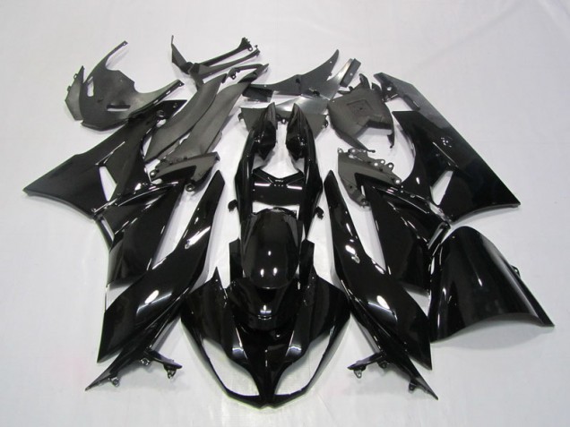 Black 09-12 ZX6R Motorcycle Fairings