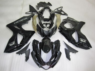 Black 09-16 GSXR 1000 Full Motorcycle Fairing Kits