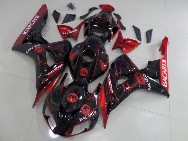 Black Bacardi 06-07 CBR1000RR Motorcycle Fairings Black Bacardi 06-07 CBR1000RR Motorcycle Fairings