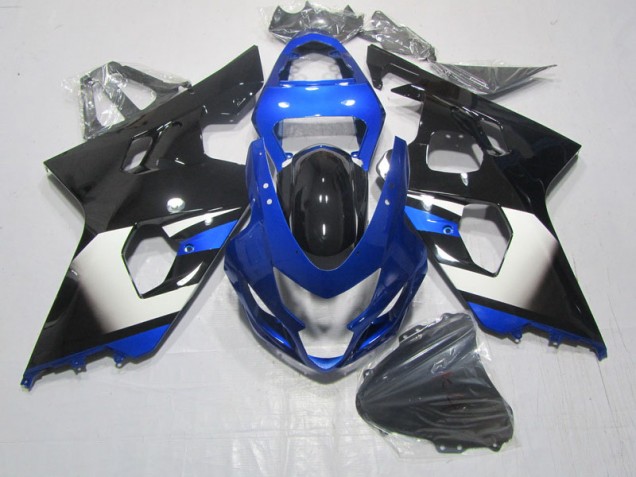 Black Blue 04-05 GSXR 600 Motorcycle Fairings Black Blue 04-05 GSXR 600 Motorcycle Fairings