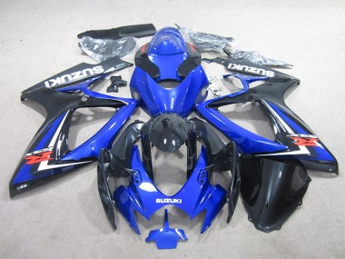 Black Blue 06-07 GSXR 600 Motorcycle Fairings
