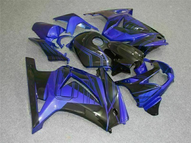 Black Blue 08-12 EX250 Motorcycle Fairing Black Blue 08-12 EX250 Motorcycle Fairing
