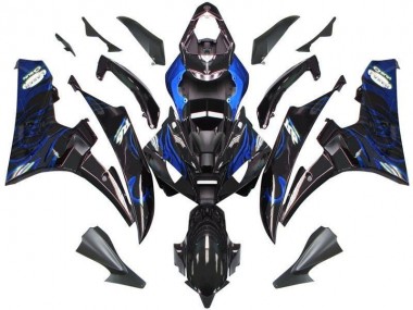 Black Blue Flame 06-07 YZF R6 Motorcycle Fairings