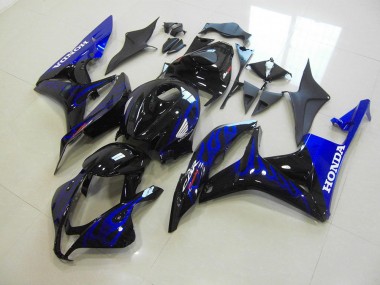 Black Blue Flame 07-08 CBR600RR Motorcycle Fairings