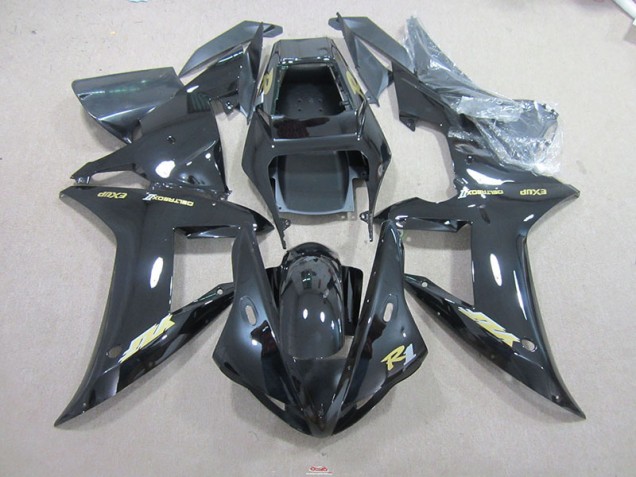 Black Gold Decal 02-03 YZF R1 Motorcycle Fairings
