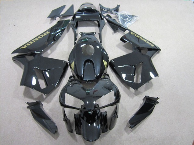 Black Gold Decal 05-06 CBR600RR Motorcycle Fairings Black Gold Decal 05-06 CBR600RR Motorcycle Fairings
