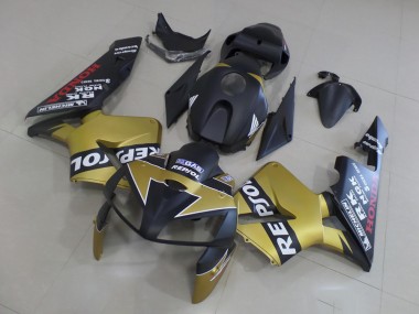 Black Gold Repsol 05-06 CBR600RR Motorcycle Fairings