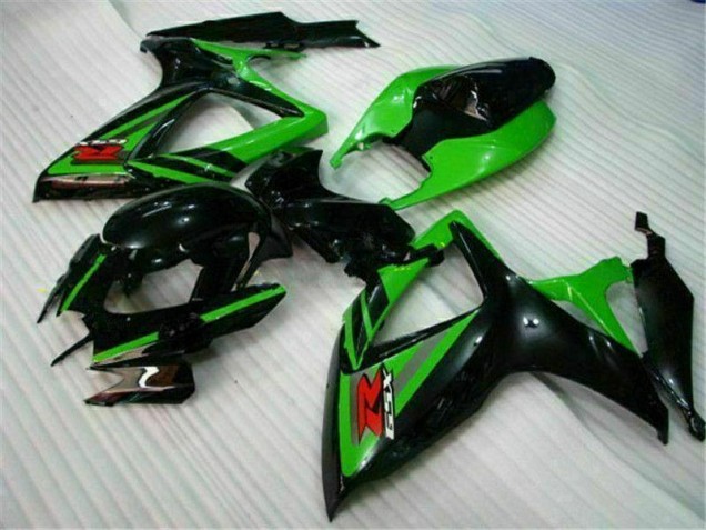 Black Green 06-07 GSXR 600/750 Motorcycle Fairings Black Green 06-07 GSXR 600/750 Motorcycle Fairings