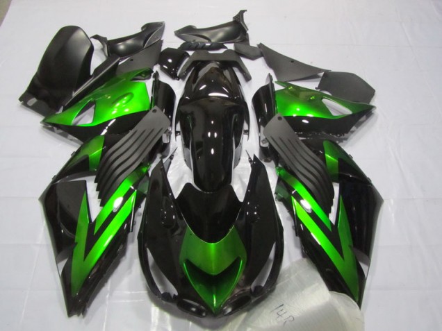 Black Green 06-11 ZX14R ZZR1400 Motorcycle Fairings Black Green 06-11 ZX14R ZZR1400 Motorcycle Fairings