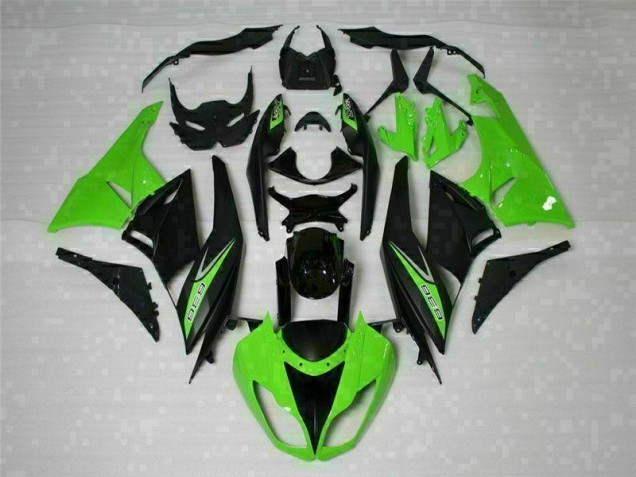 Black Green 636 09-12 ZX6R Motorcycle Fairings Black Green 636 09-12 ZX6R Motorcycle Fairings