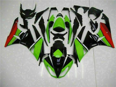 Black Green Red 09-12 ZX6R Motorcycle Fairings