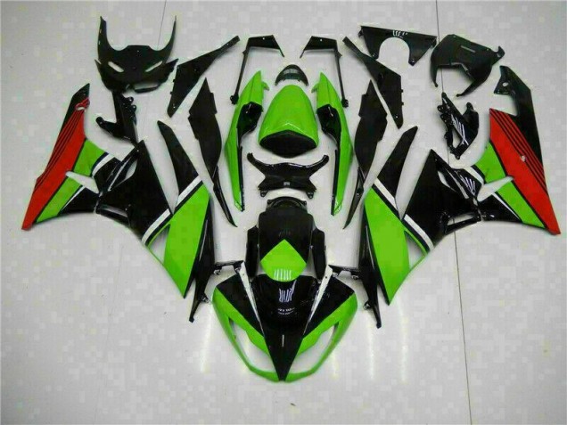 Black Green Red 09-12 ZX6R Motorcycle Fairings Black Green Red 09-12 ZX6R Motorcycle Fairings