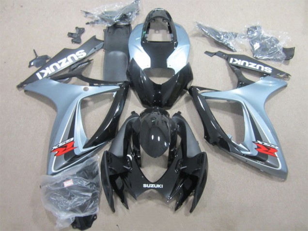 Black Grey 06-07 GSXR 600 Motorcycle Fairings Black Grey 06-07 GSXR 600 Motorcycle Fairings