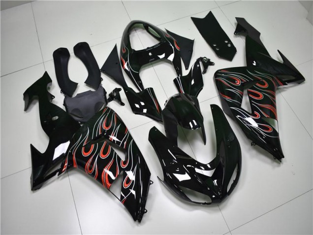 Black Grey Red 06-07 ZX10R Motorcycle Fairings Black Grey Red 06-07 ZX10R Motorcycle Fairings