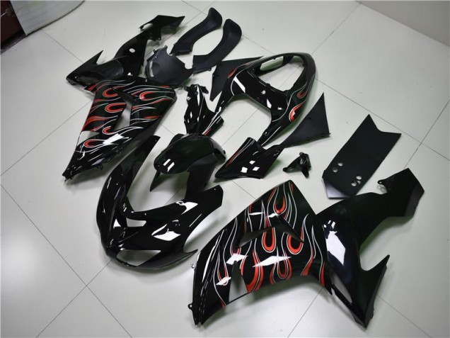 Black Grey Red 06-07 ZX10R Motorcycle Fairings Black Grey Red 06-07 ZX10R Motorcycle Fairings