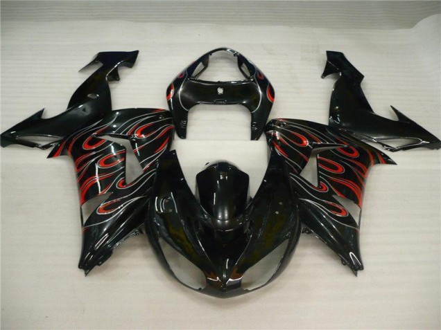 Black Grey Red 06-07 ZX10R Motorcycle Fairings Black Grey Red 06-07 ZX10R Motorcycle Fairings