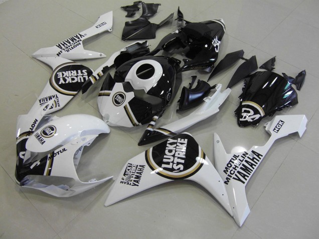 Black Lucky Strike 07-08 YZF R1 Motorcycle Fairings Black Lucky Strike 07-08 YZF R1 Motorcycle Fairings