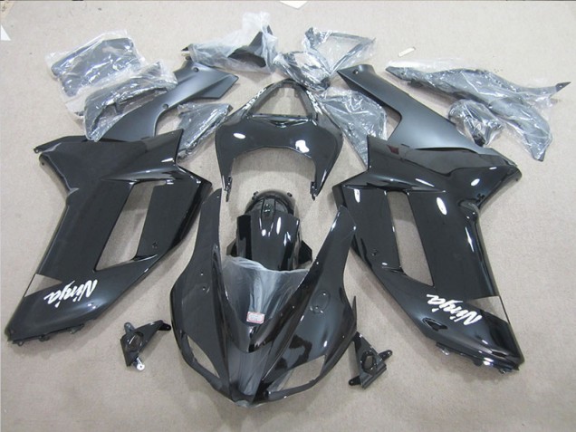 Black Ninja 07-08 ZX6R Motorcycle Fairings Black Ninja 07-08 ZX6R Motorcycle Fairings