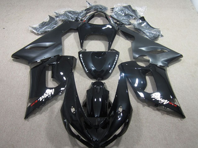 Black Ninja 636 05-06 ZX6R Motorcycle Fairings Black Ninja 636 05-06 ZX6R Motorcycle Fairings