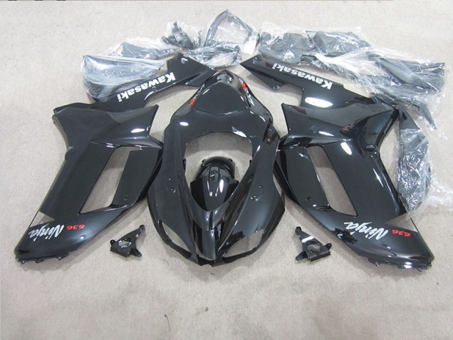 Black Ninja 636 07-08 ZX6R Motorcycle Fairings Black Ninja 636 07-08 ZX6R Motorcycle Fairings