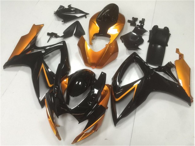 Black Orange 06-07 GSXR 600/750 Motorcycle Fairing Black Orange 06-07 GSXR 600/750 Motorcycle Fairing