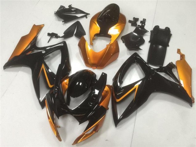 Black Orange 06-07 GSXR 600/750 Motorcycle Fairing Black Orange 06-07 GSXR 600/750 Motorcycle Fairing
