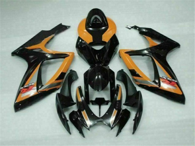 Black Orange 06-07 GSXR 600/750 Motorcycle Fairings Black Orange 06-07 GSXR 600/750 Motorcycle Fairings