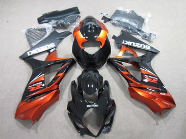 Black Orange 07-08 GSXR 1000 Motorcycle Fairing