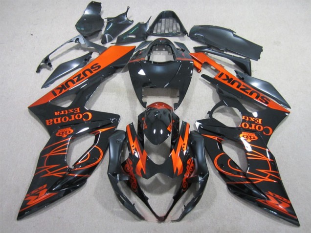 Black Orange Corona Extra 05-06 GSXR 1000 Motorcycle Fairings