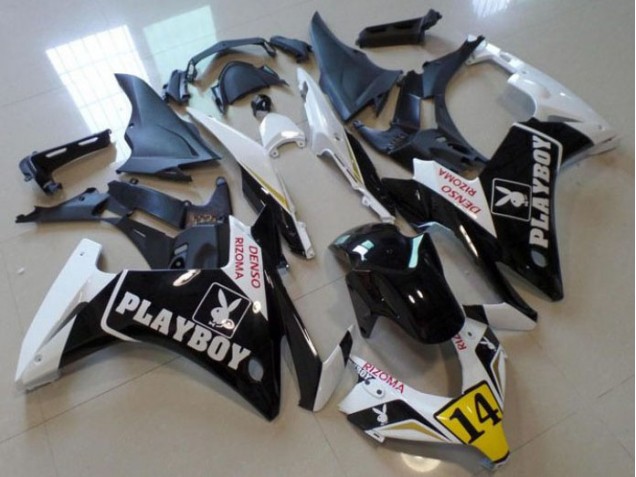 Black Playboy 14 13-15 CBR500RR Motorcycle Fairings