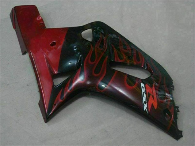 Black Red 01-03 GSXR 600/750 Motorcycle Fairings Black Red 01-03 GSXR 600/750 Motorcycle Fairings