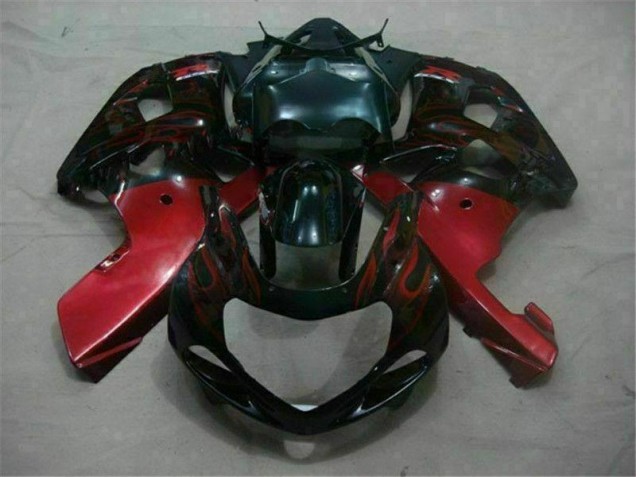 Black Red 01-03 GSXR 600/750 Motorcycle Fairings Black Red 01-03 GSXR 600/750 Motorcycle Fairings