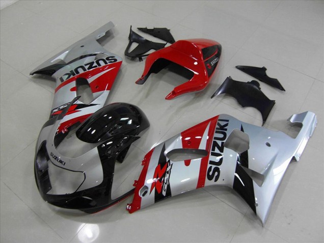 Black Red 01-03 GSXR 750 Motorcycle Fairings