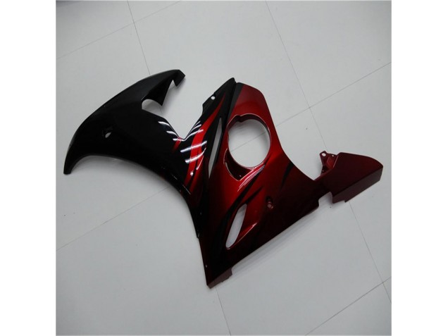Black Red 03-05 YZF R6 Motorcycle Fairings Black Red 03-05 YZF R6 Motorcycle Fairings