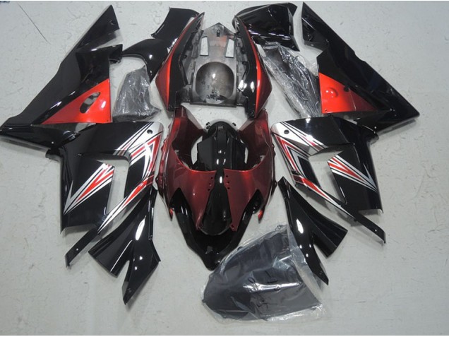 Black Red 03-05 ZX10R Motorcycle Fairings Black Red 03-05 ZX10R Motorcycle Fairings